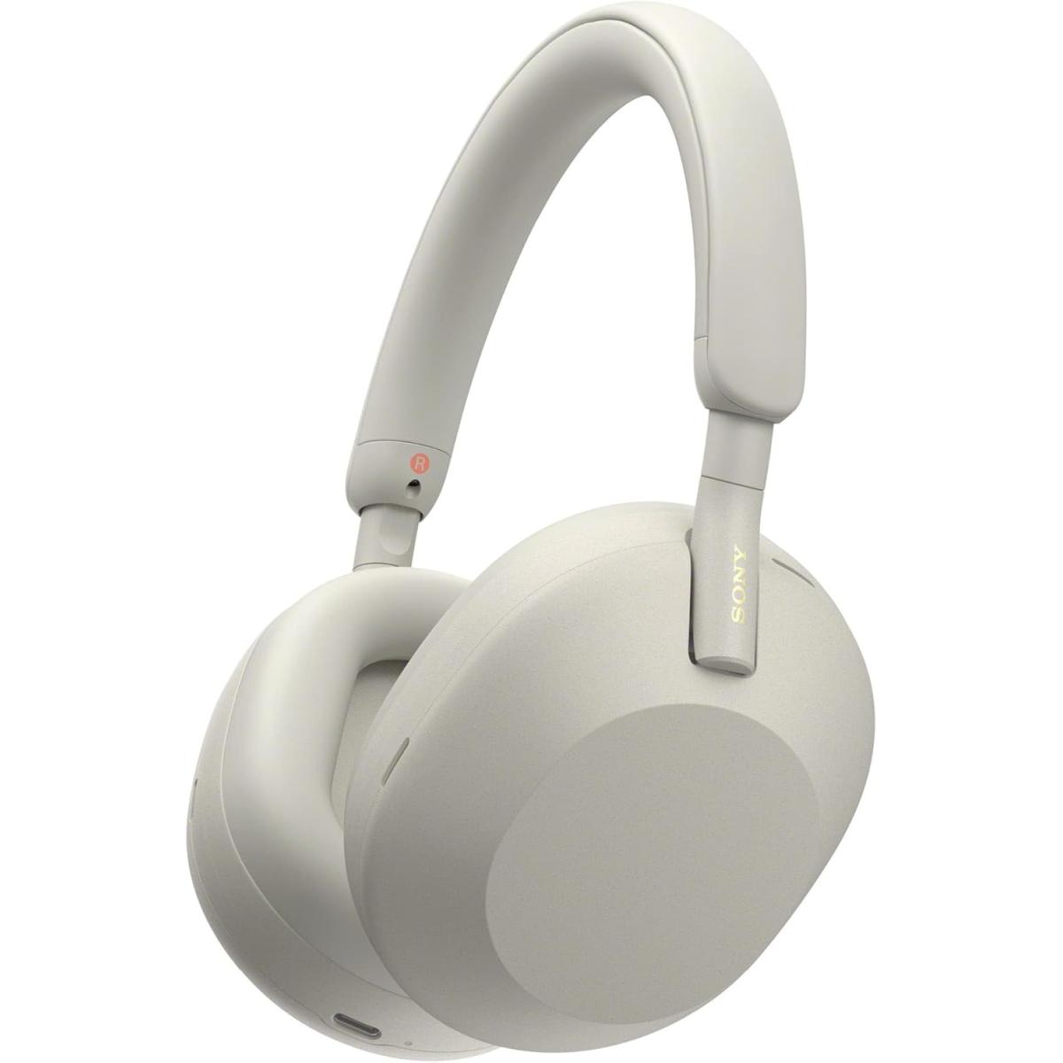 Sony WH-1000XM5 Wireless Noise Canceling Over-Ear Headphones - Silver
