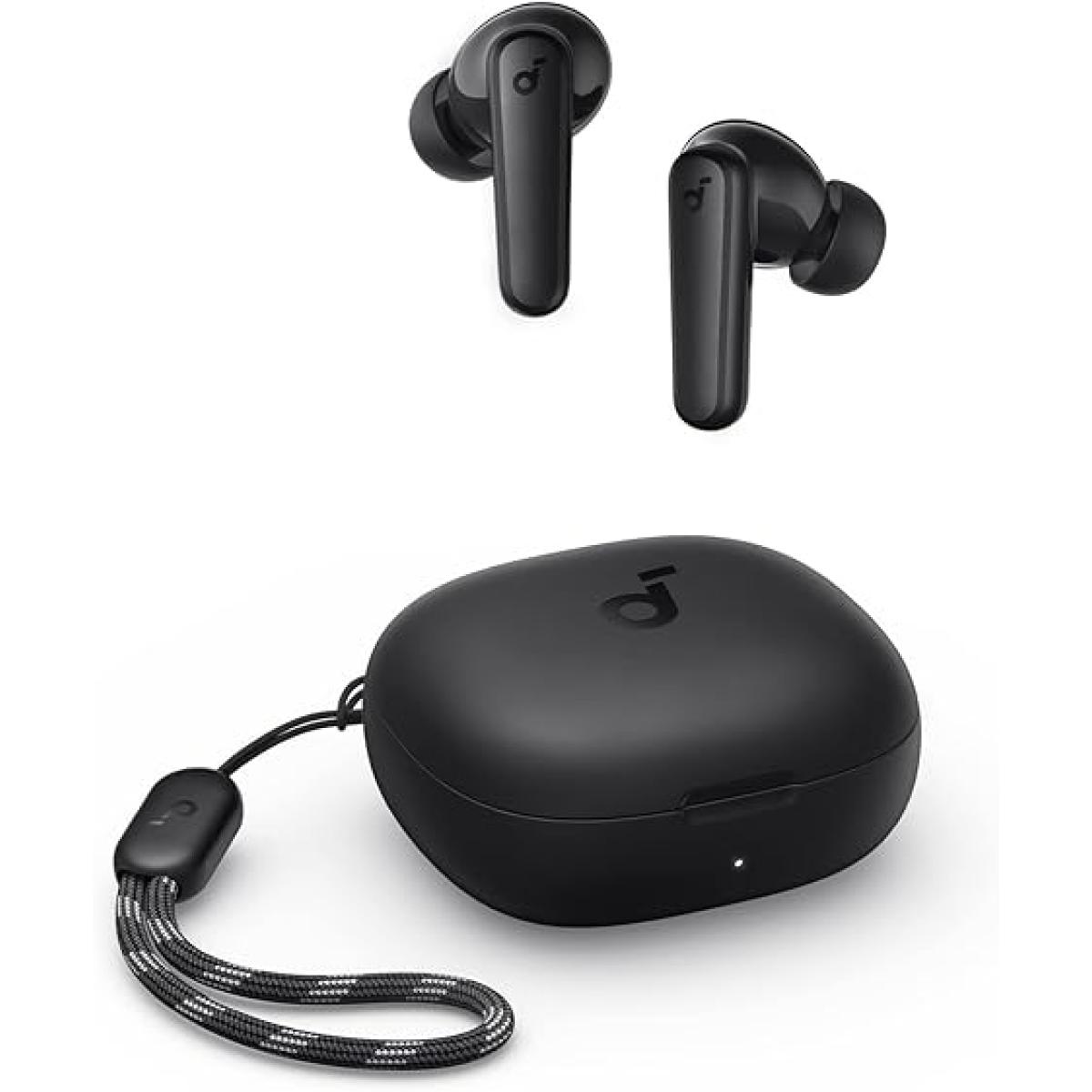 Soundcore by Anker R50i True Wireless Earbuds Bluetooth 5.3, 10mm Drivers, 30H Playtime, IPX5 (Black)