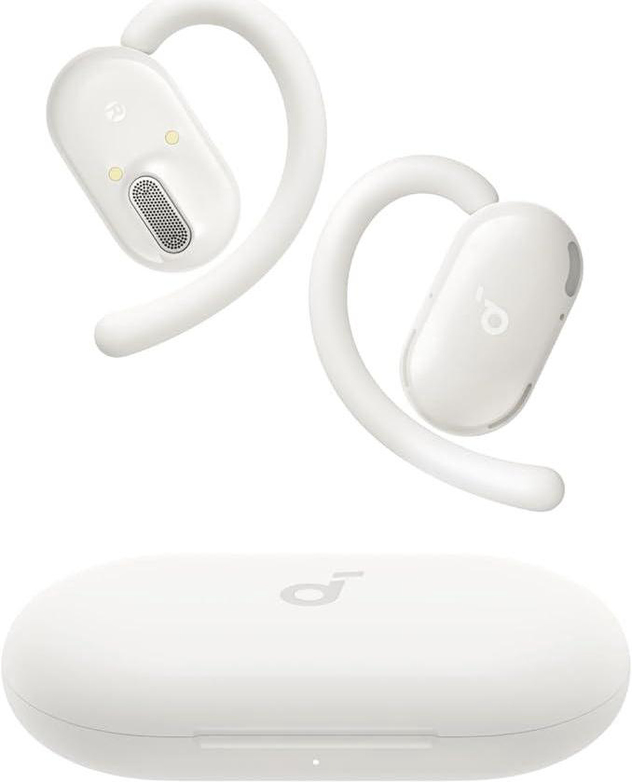 Soundcore V20i Open-Ear Earbuds, Adjustable Ear Hooks, Bluetooth 5.4, 36H Playtime, IP55, White