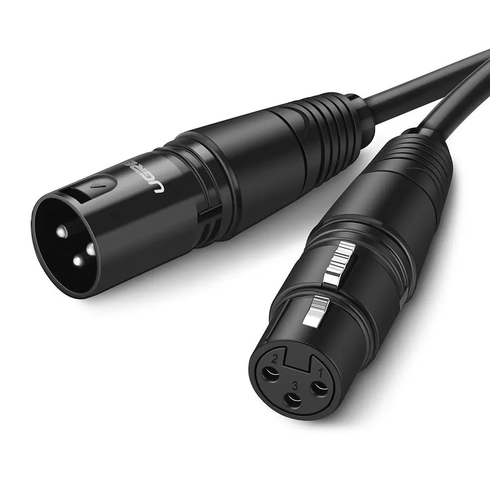 UGREEN 20711 XLR Male to Female Microphone Extension Cable 3m Black