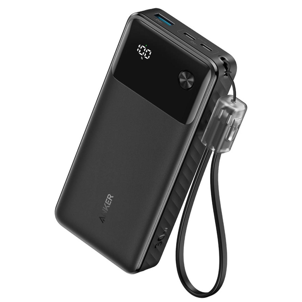 Anker Power Bank 30W with Built-in USB-C Cable