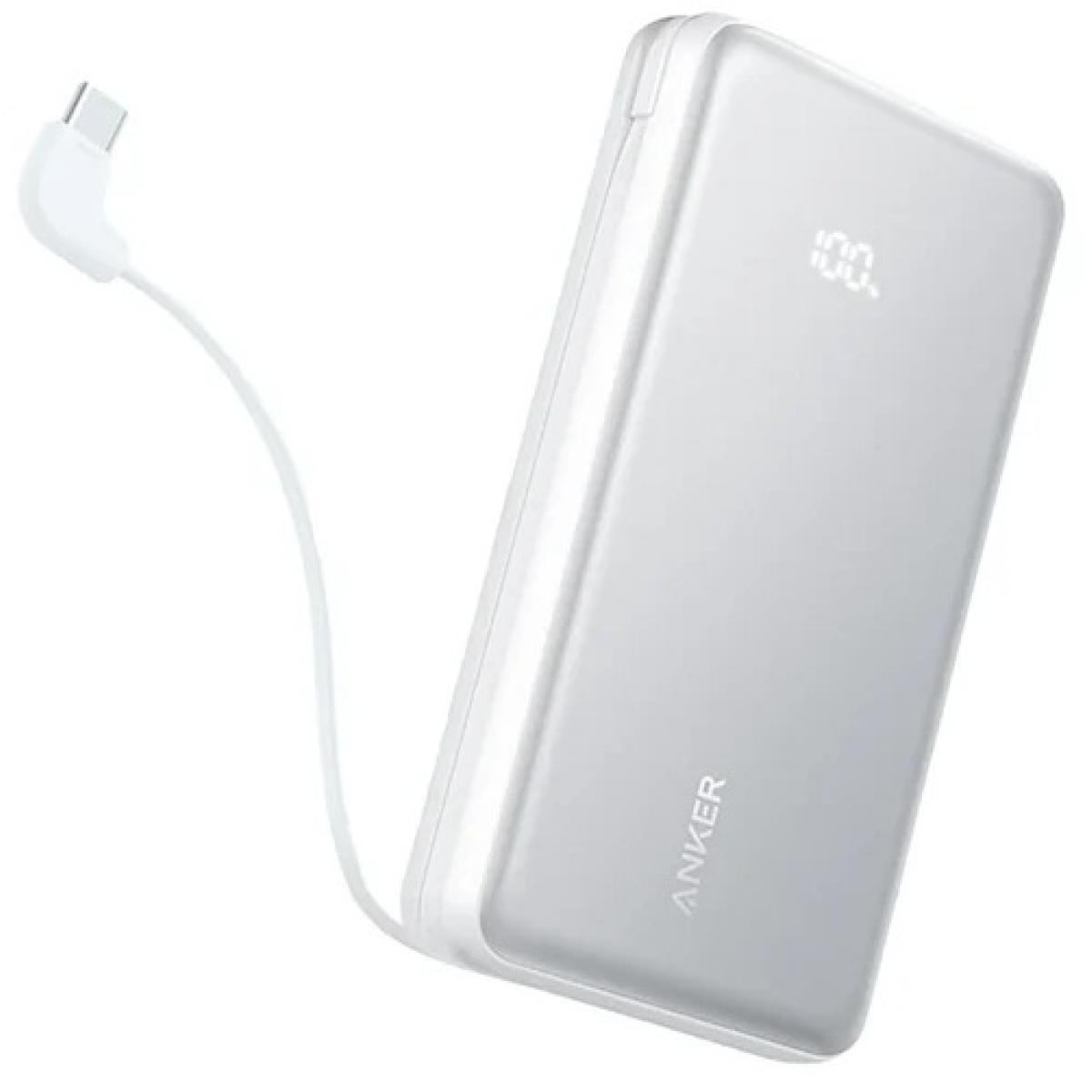 Anker Zolo Power Bank 20k 22.5W USB-C Fast Charging, White