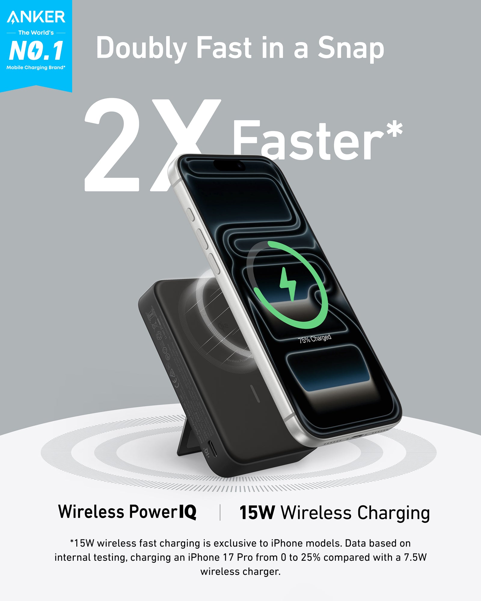 Anker MagGo Power Bank (10K) 15W Black Stone