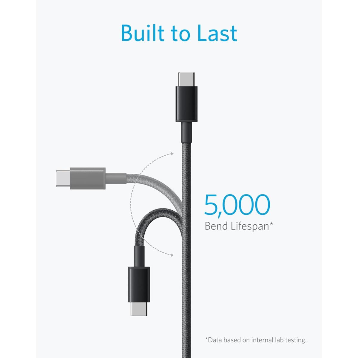 Anker USB-C to USB-C 60W Fast Charging Cable 1m Black
