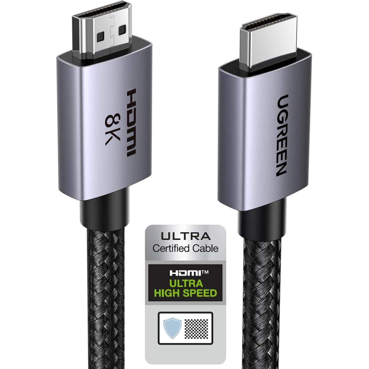 UGREEN HDMI 2.1 Cable 8K 48Gbps 6.6FT Aluminum