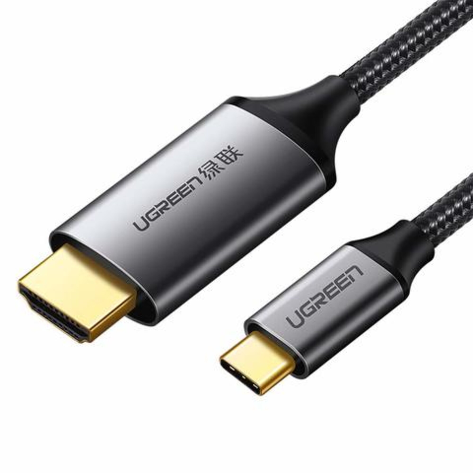 UGREEN MM142 USB-C to HDMI Cable Aluminum 1.5m Gray Black