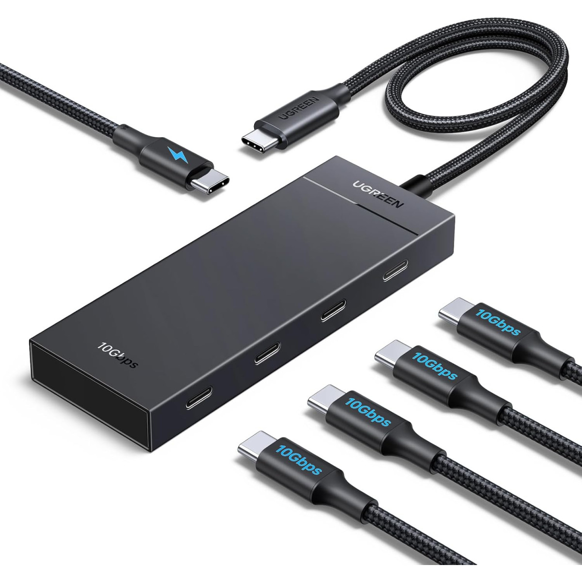 UGREEN USB-C 3.2 Hub 4-Port with 100W PD, Aluminum