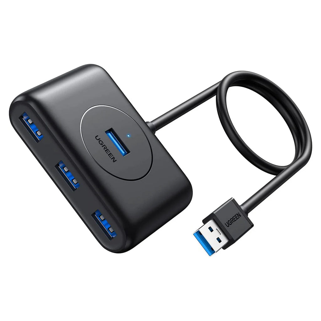 UGREEN CR113 USB 3.0 4-Port Hub with 1m Cable Black