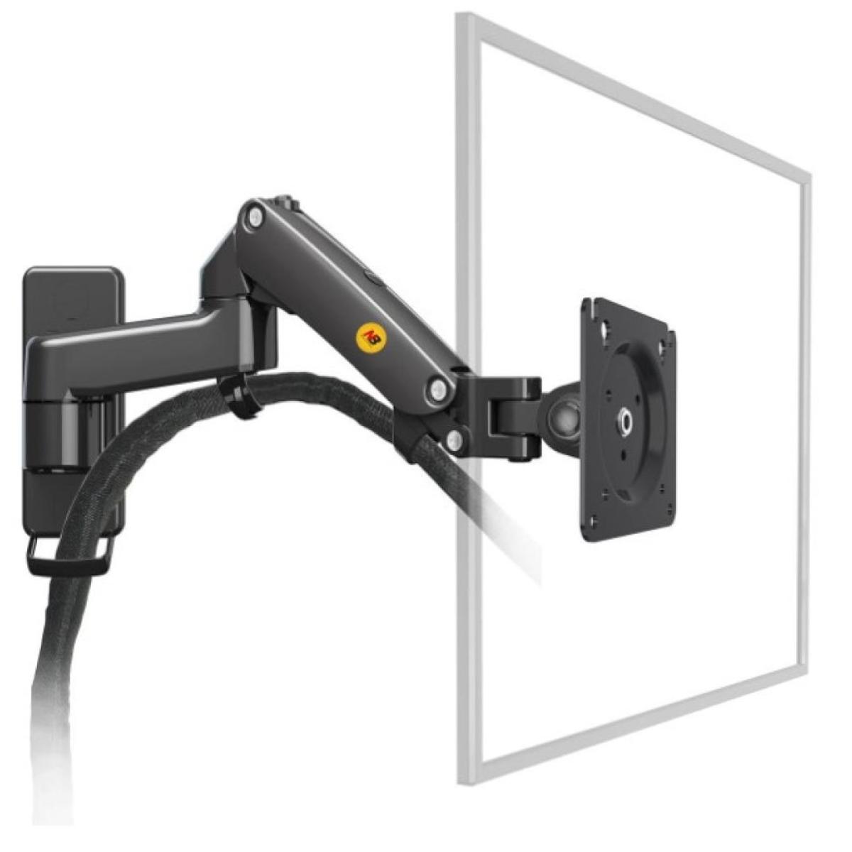 North Bayou NB F150 Ergonomic Wall Mount Single Monitor Arm 17–35"