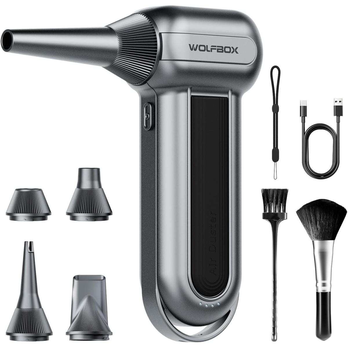 WOLFBOX MegaFlow100 Cordless Electric Air Duster 150000 RPM