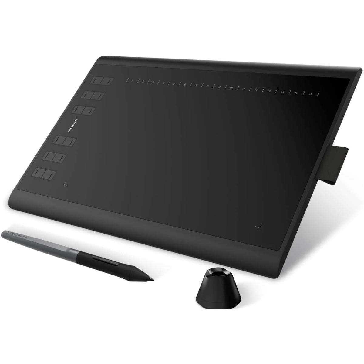 HUION Inspiroy H1060P Graphics Drawing Tablet, Battery-Free Stylus, 8192 Pressure Levels