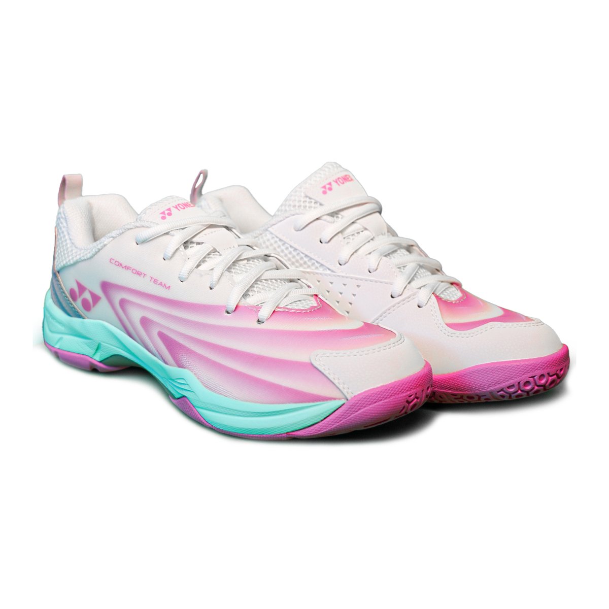 Yonex Comfort Team Badminton Shoes – Pink & White