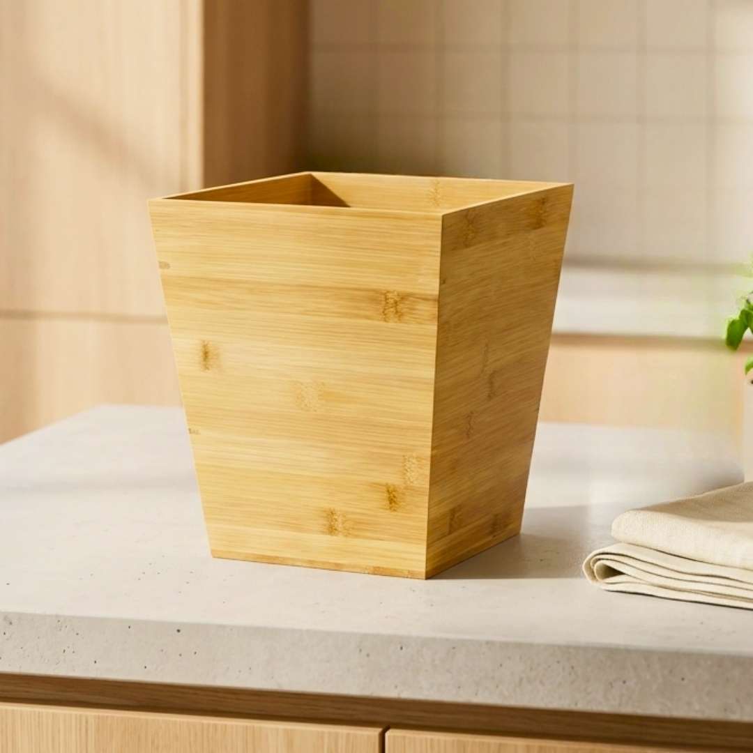 Bamboo Wood Home Basket