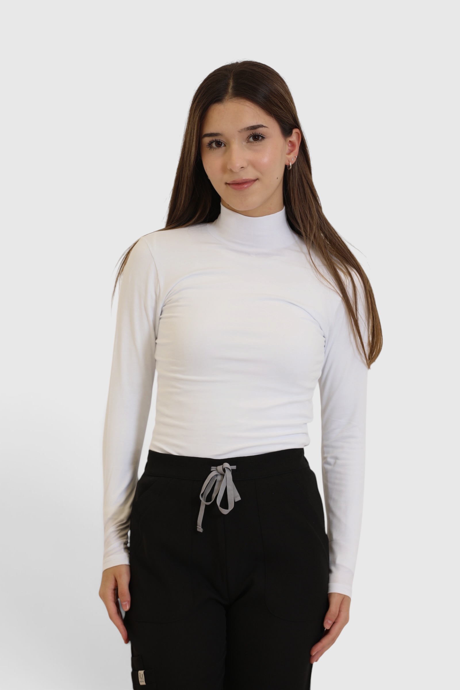 RM Under Scrub-High Neck White