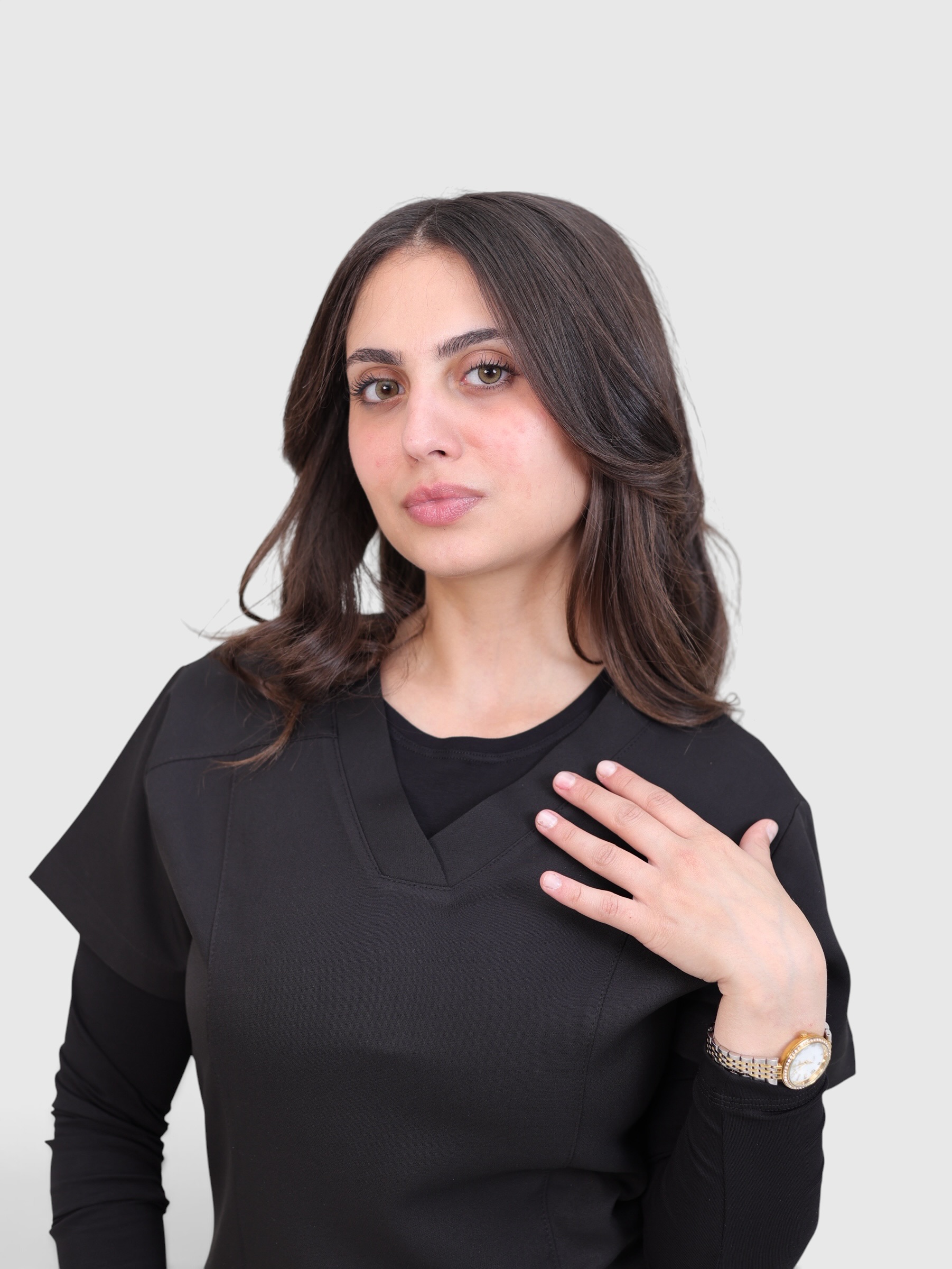 RM Under Scrub-Round Neck Black 1